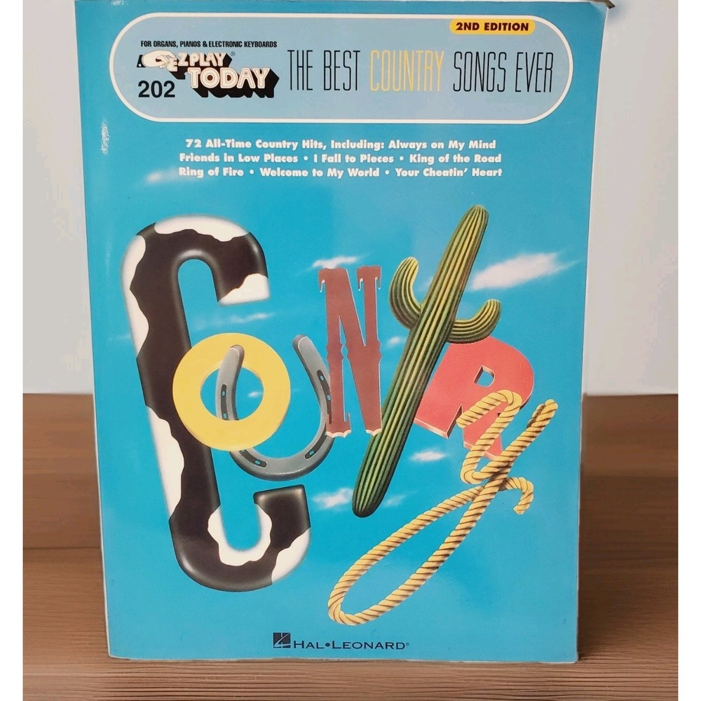 The Best Country Songs Ever 2nd Edition Music Book 1984 Hal Leonard PB 202